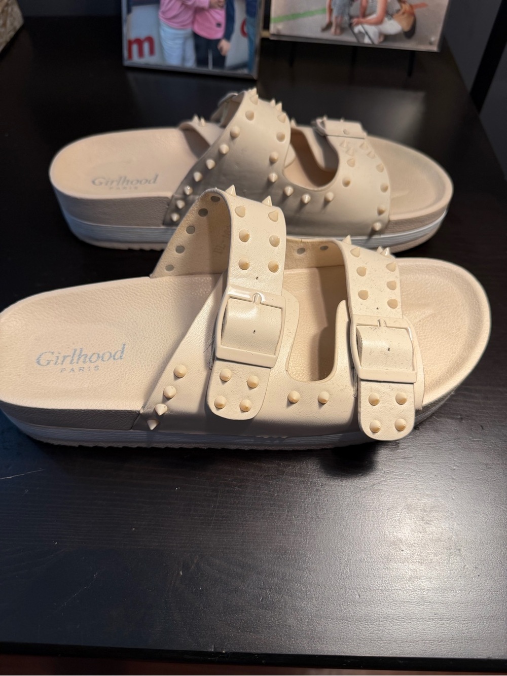 Women’s sandals bought in Paris. Worn one time